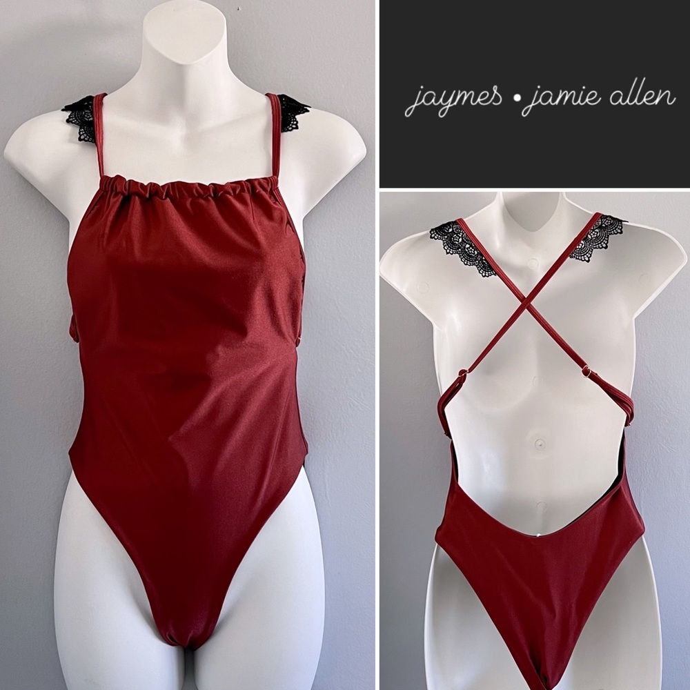 Jaymes • Jamie Allen One Piece Swimsuit Orange Rust/Copper • 8